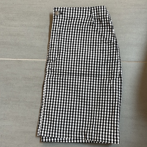 Checkered skirt- cotton and stretchy feel - Picture 2 of 3